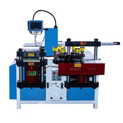 Automatické polohování Cnc Přípojnice Řezání Děrovací Ohýbačka